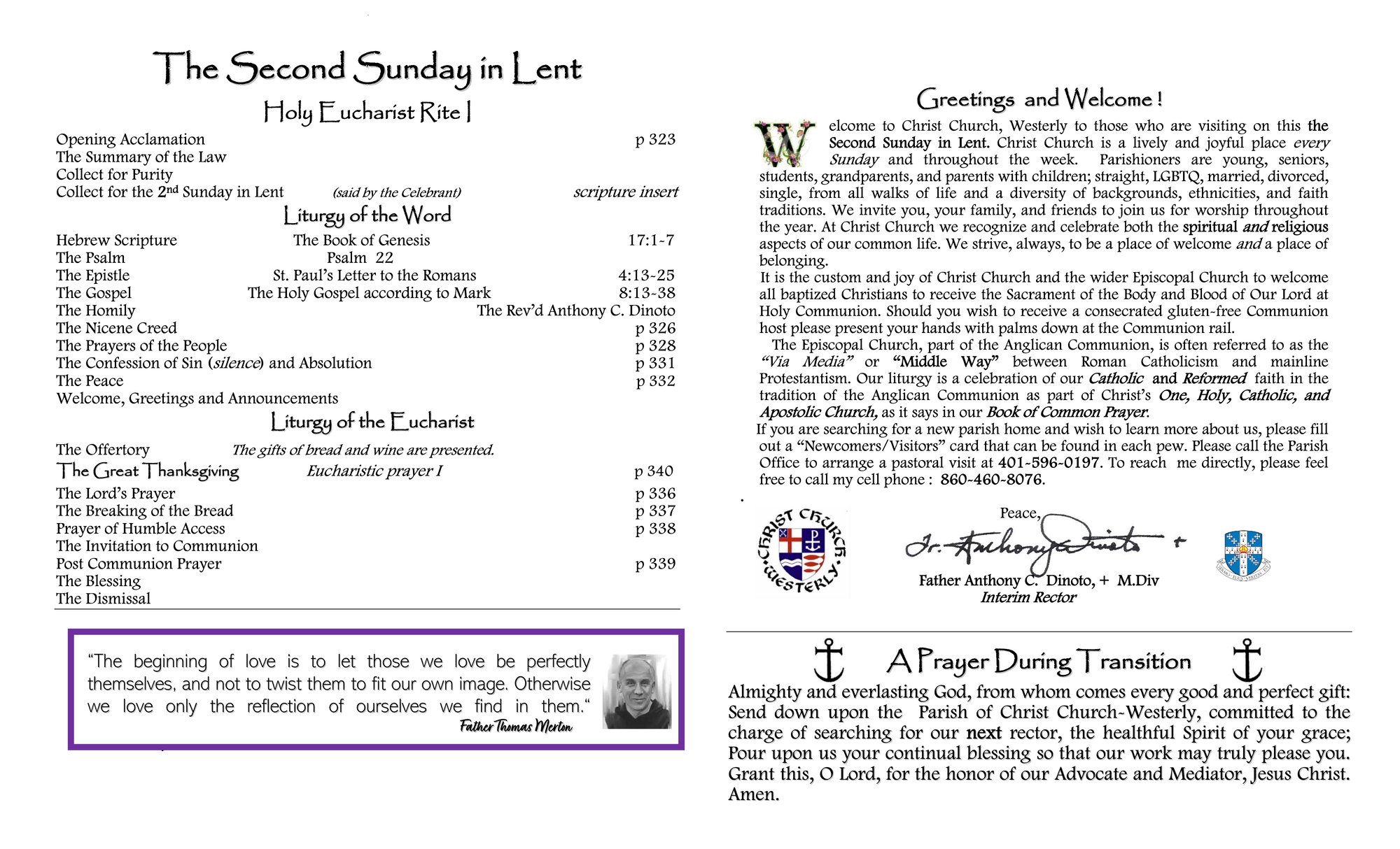 Lent 2 5 and 8 Lent 2 5 and 8